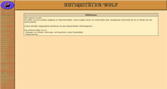 Desktop Screenshot of antiquitaeten-wolf.de