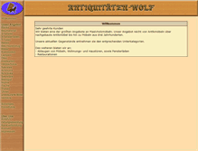 Tablet Screenshot of antiquitaeten-wolf.de